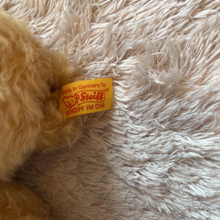 [Б/У] Плюшевый мишка Steiff Jona из мохера в отличном состоянии