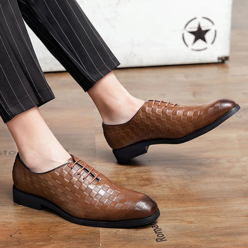 Модные оксфорды мужские коричневые черные деловые офисные свадебные формальные туфли-броги для мужчин