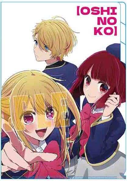 Oshi no Ko Прозрачный файл - Руби Хосино, Аква Хосино, Кана Арима - 3 кармана Официальный мерч