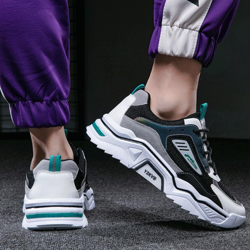 Модная брендовая мужская обувь, новая летняя дышащая универсальная сетчатая спортивная и досуговая молодежная модная мужская обувь, спортивная обувь 2024