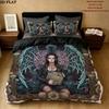 One Piece Pattern Bedding Quilt Set Quilt Cover Pillowcase Home Birthday Gift(1 * duvet cover + 2 * pillowcase, without core)