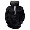Trendy Men's Hoodie Printed Camouflage Patterns Digital Printing Casual Long Sleeved Hooded Thick Fabric Tops