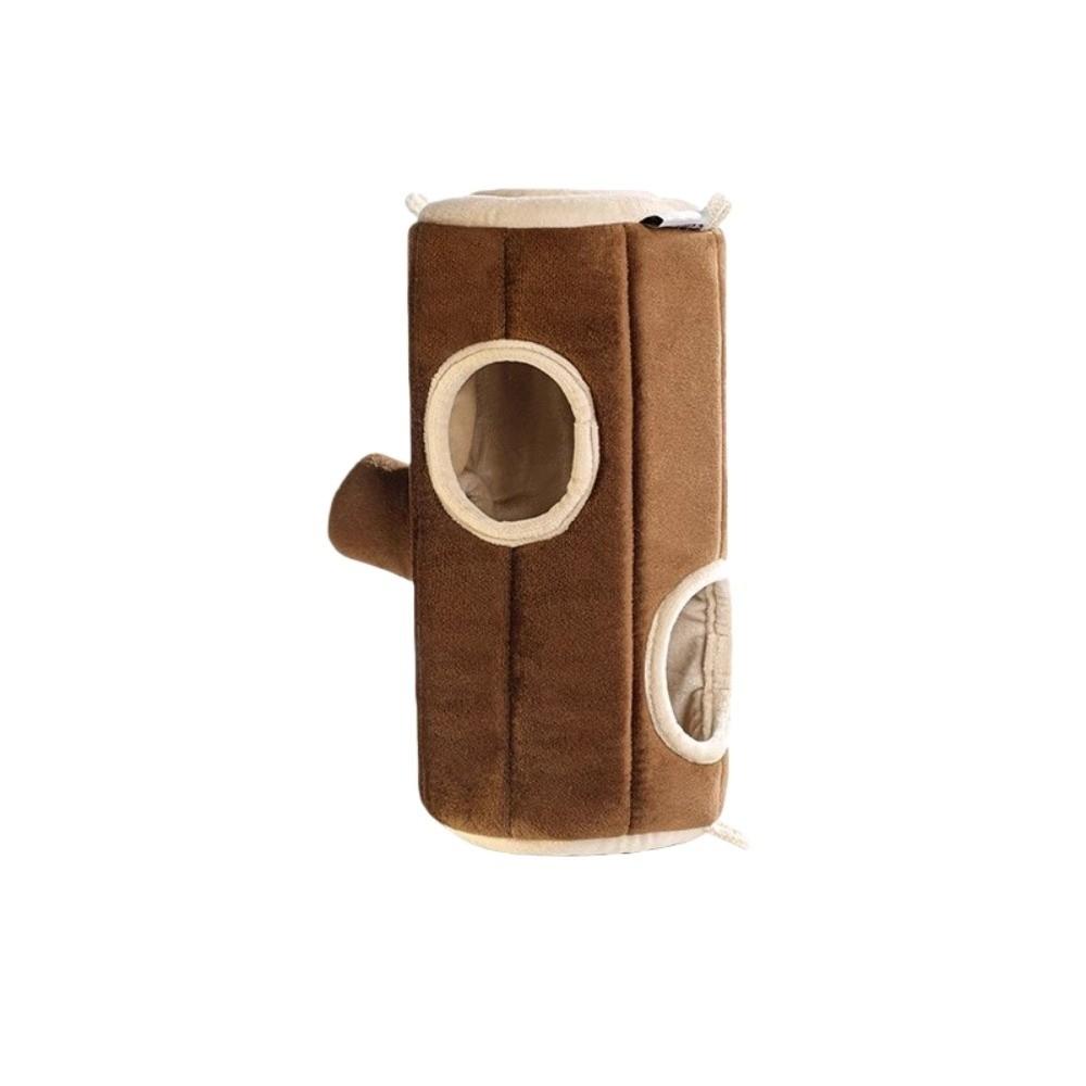 Пень Cute Hamster Хлопковый Домик Утолщенная Удобная Кровать для Сна Крысы Мягкая Плюшевая Пещера Домик для Хомяка Золотистый Хомяк