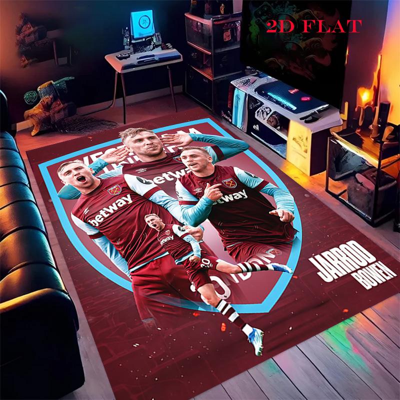 West Ham United Carpet Rug for Living Room Bedroom Home Sofa Decoration,Kids play Nonslip Floor Mat