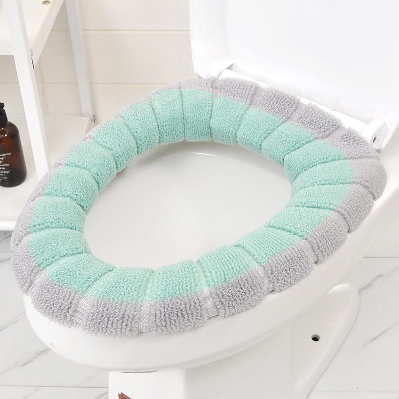 Коврик для сиденья унитаза O-образной формы с ручкой, устойчивый к грязи