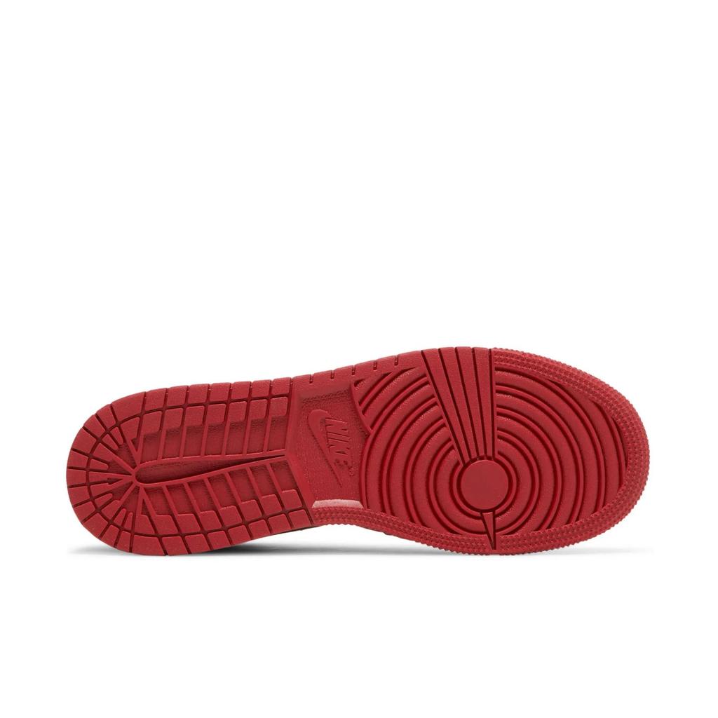 Air Jordan 1 Mid для школьников 'Reverse Bred' (унисекс) Детские баскетбольные кроссовки Gym Red / Черный / Белый 554725 660
