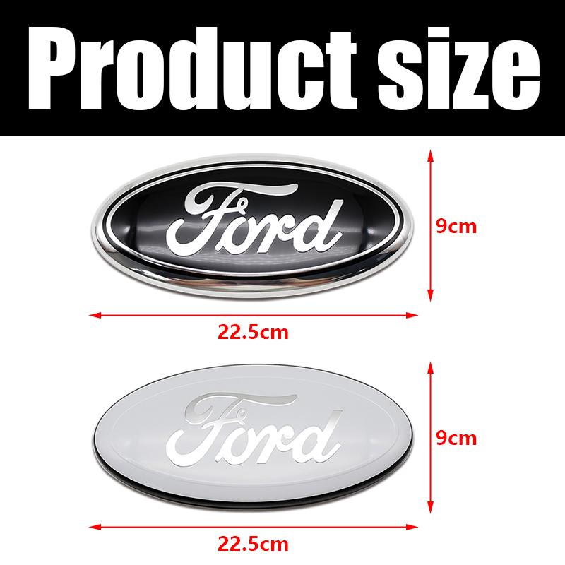 3D Aluminum Front Rear Badge Emblem Overlay 22.5cm For Ford F150 Ranger Explorer Transit Auto Truck Tuning Styling Accessories