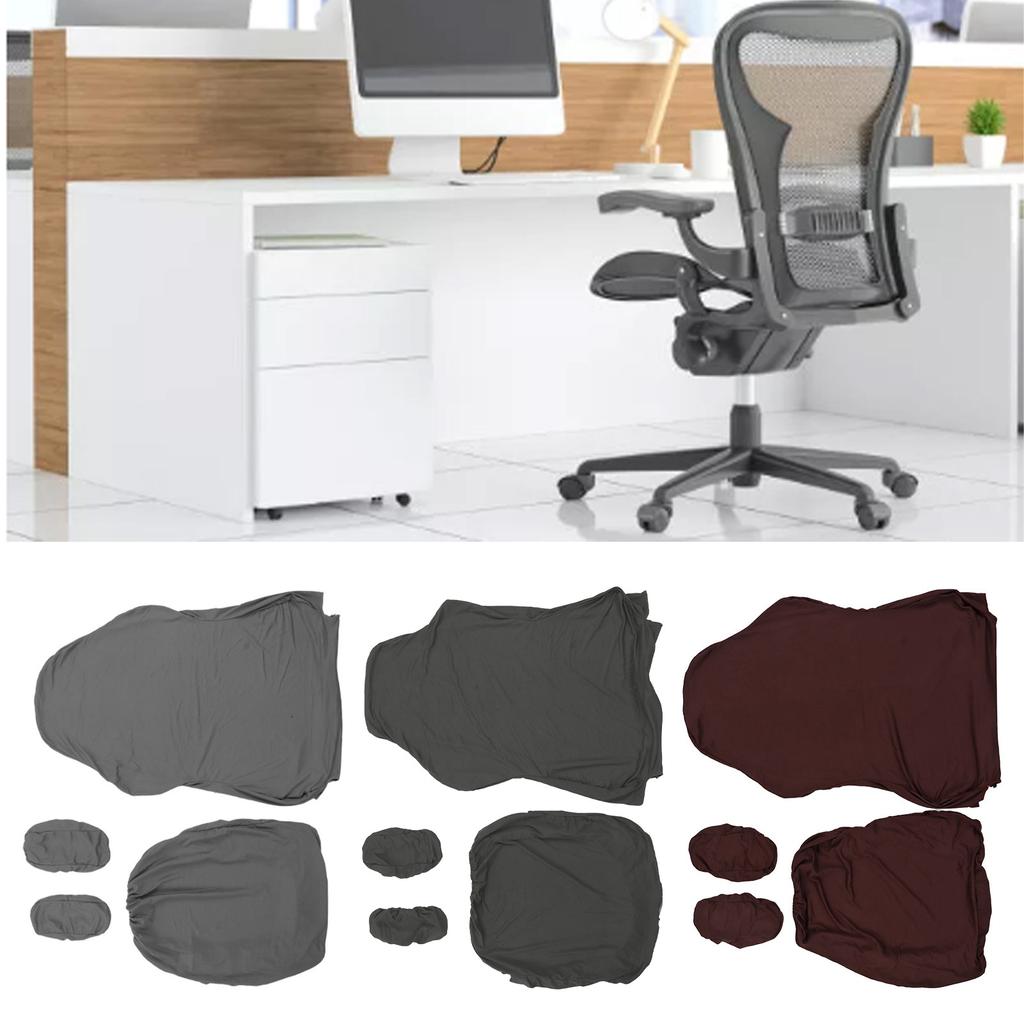 Чехол для игрового кресла, чистый цвет, дышащий полиэстер, высокопрочный чехол для офисного кресла с подлокотником