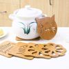 Table Mat Wooden Cartoon Heat Insulation Mat Table Mat Non-slip Pan Mat Mat Mat Teacup Mat
