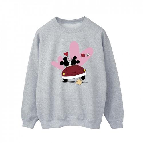 Disney Mens Mickey Mouse Car Print Sweatshirt