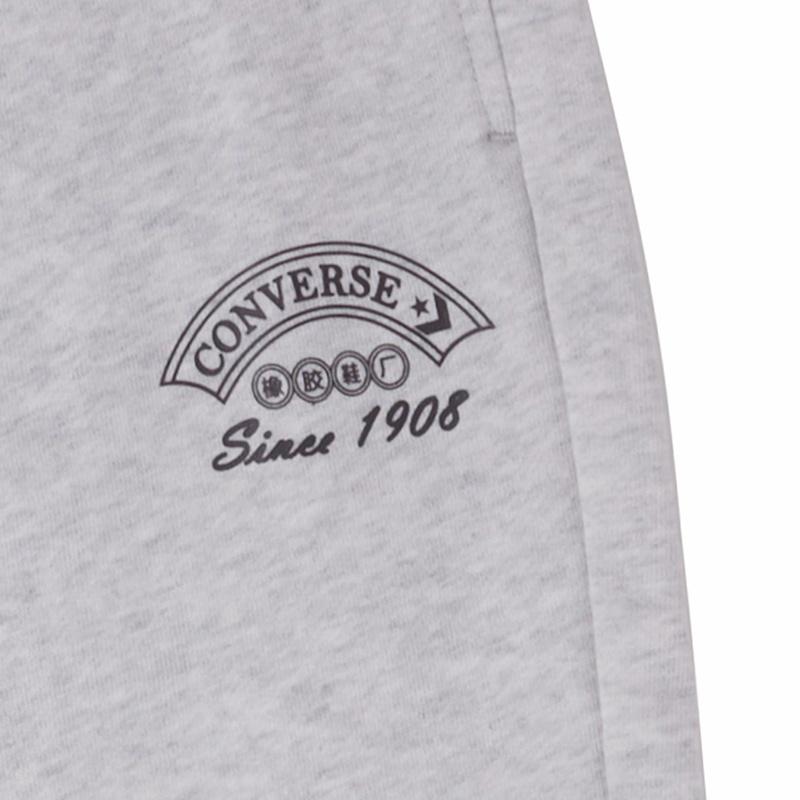 Converse Ретро спортивные штаны Азиатский размер 'Серый' Унисекс 10026174-A01