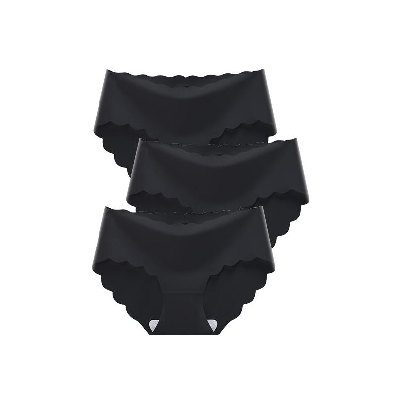 Women's Seamless Panties Sexy Lingerie Underwear 3Pcs/Set For Female Shorts Women Briefs Underpanties Panty Plus Size Pink M-2XL