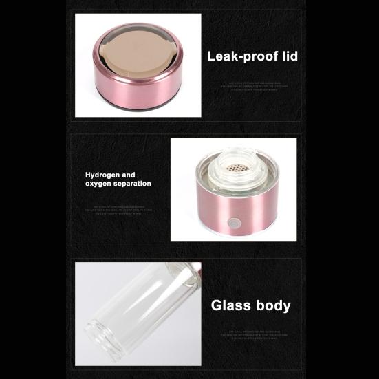 Hydrogen Water Generator Bottle Large Capacity Food Grade BPA Free Rechargeable Portable Hydrogen Waterionizer Generator