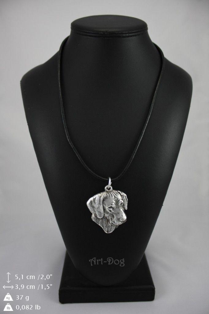 Rhodesian Ridgeback, African Lionhound - Dog necklace in gift box, silver-plated locket for dog fan, striking pendant by Art-Dog brand