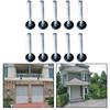 2inch Nylon Black Garage Door Rollers 10 Pack Quiet And Smooth Double Seal Wheel 10pcs Electric Garage Door Accessories Flap Doo