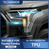 Защитная пленка для фар автомобиля из ТПУ для Toyota Tundra 2014 2015 2016-2024 Транспортировка и Дымчатая Антицарапающая Автомобильные Внешние Аксессуары.