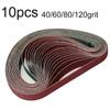For Sanding and Grinding 10pcs Abrasive Cloth Belt Set 30mm X 533mm