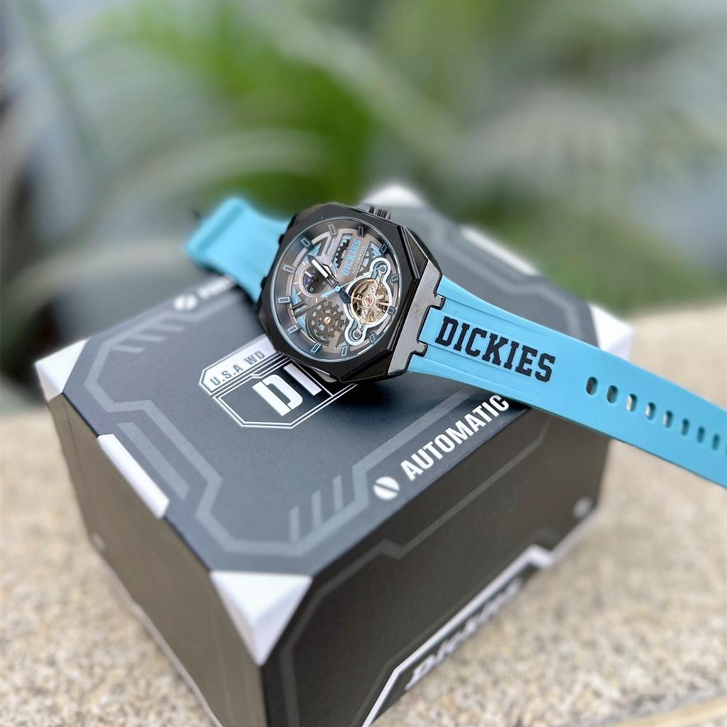 Dickies Часы Солнце Луна Звезды Автоматический Механический Механизм Силиконовый Ремешок Фиолетовый Циферблат Мужские часы 220M60LYXCL-485