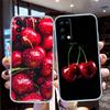 Прозрачный летний чехол для телефона с вишней для Motorola Moto G7 G8 G9 G84 G85 G73 G24 G15 Z2 Play Power Plus