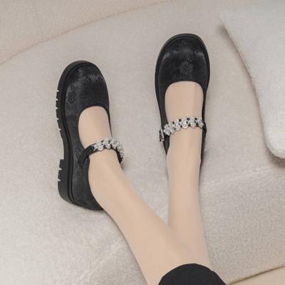 Новая ретро детская одинарная обувь женская с пряжкой для девочек низкая на плоской подошве для детей среднего и старшего возраста студенческая обувь износостойкая на мягкой подошве кожаная обувь для девочек i