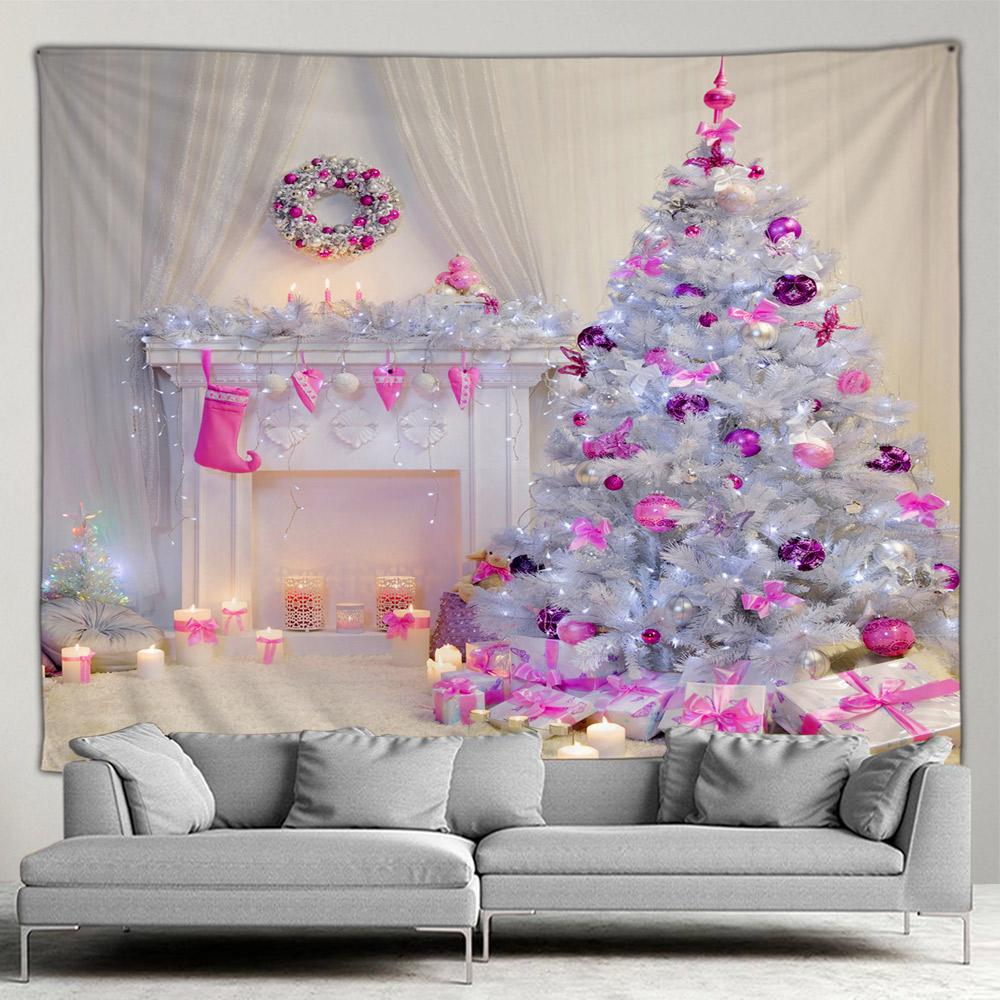 Рождественский гобелен со снеговиком, новогодний гобелен, подвесной домашний фон, ткань, хит продаж, гобелен, картина на стену дома