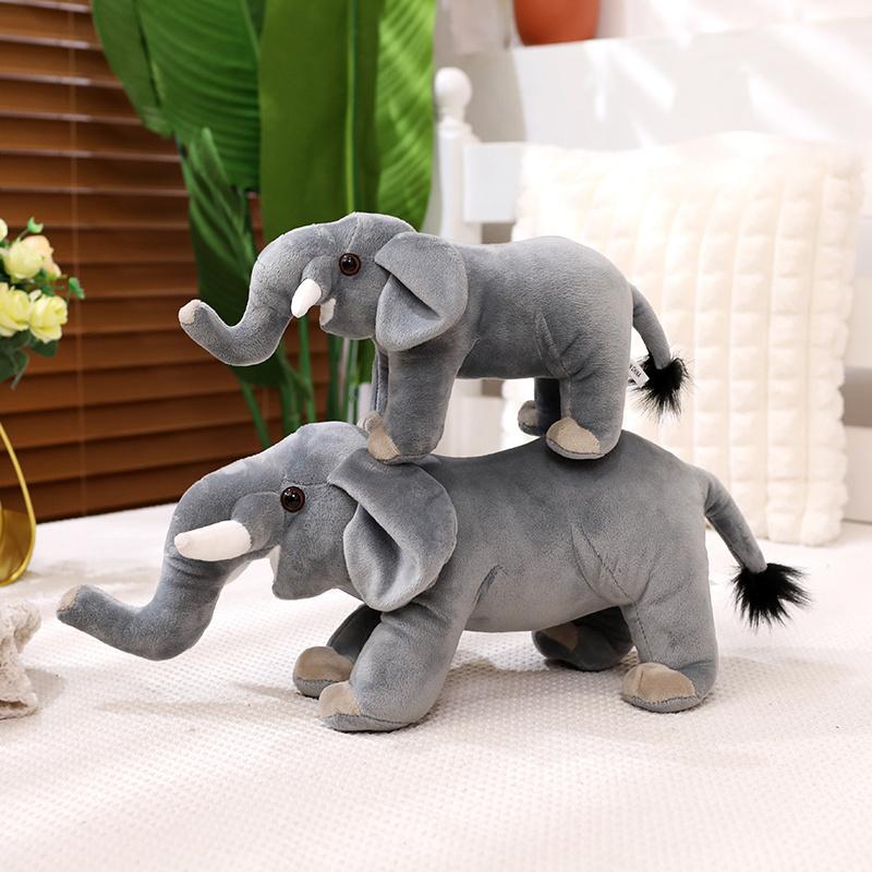 Слон плюшевый мягкий чучело животное милый слон подушка игрушка подарок для малыша ребенок взрослый украшение 30/40 см