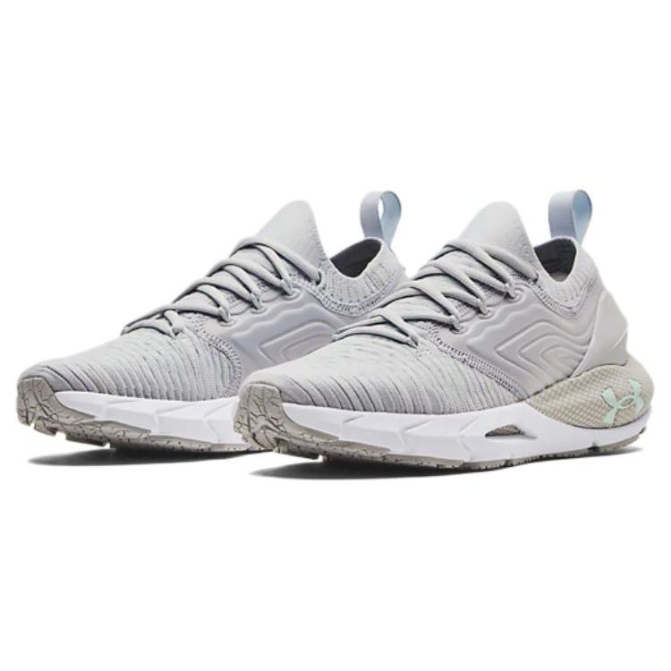 Under Armour HOVR Phantom 2 Тканевые Спортивные Кроссовки с Круглым Носком и Шнуровкой, Низкие, Повседневные, Женские, Серые 3024155-112