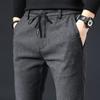 Men's Spring and Autumn Solid Color Casual Pants Business Straight Loose Pants