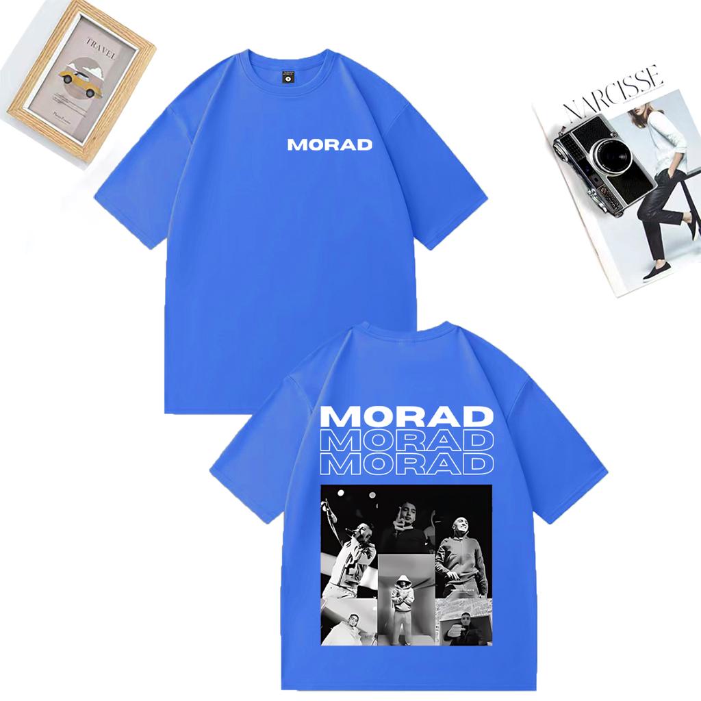 Rapper Morad MDLR Album Merch Fashion T Shirt Unisex WOMEN Clothing Casual Cotton Tshirt Hip Hop Short Sleeve Tshirts Streetwear