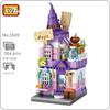 LOZ 1649 City Street Halloween Wizard Hat Magic Shop Store Architecture Mini Blocks Bricks Building Toy for Children Gift No Box