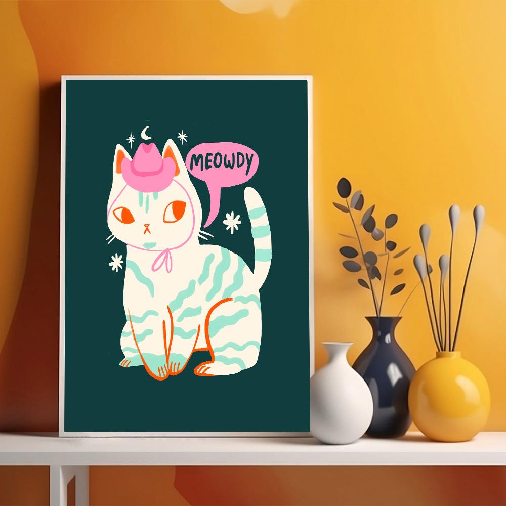 Хэллоуин Черный кот Тыква Осень Настенное искусство Холст Живопись Скандинавский Постер и Принт Рождественские Настенные картины для Декора детской комнаты