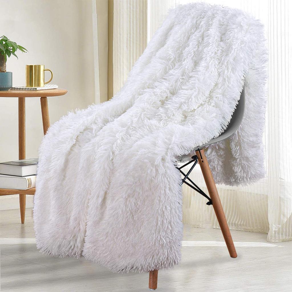 Double Layer Plush Warm Winter Throw Blanket Home Bedspread On the Bed Plaid Chair Towel Sofa Cover Lamb Bed Blankets and Throws