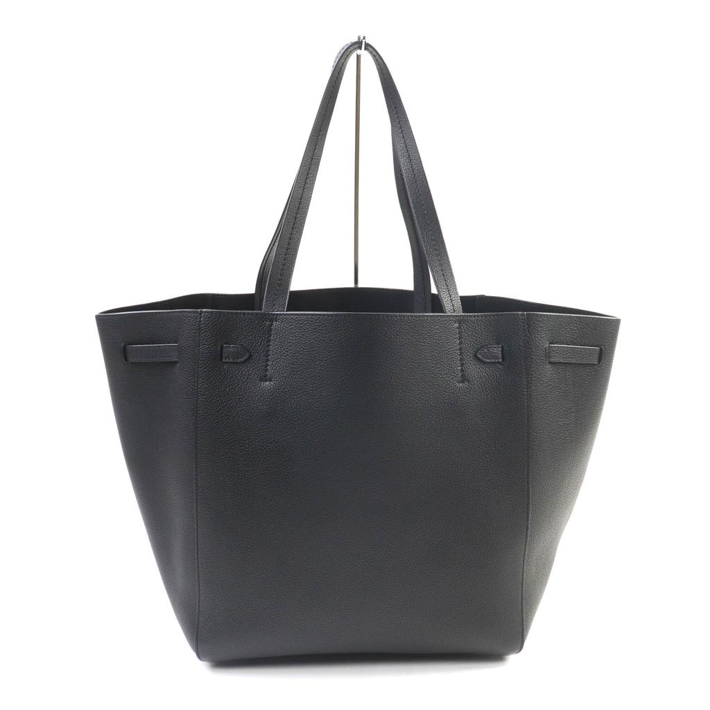 Excellent CELINE Tote Bag Kava Phantom Small With logo black Soft grain calf Women 18902 Used