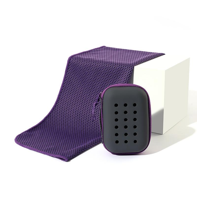 Quick Drying Towel Soft Breathable Towel with Storage Box Sports Running Yoga Gym Club