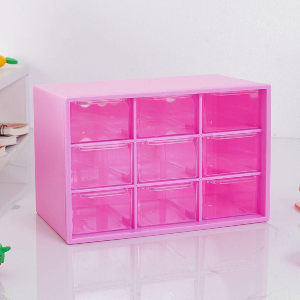 Прозрачный 9-секционный органайзер настенный небольшой ящик разделенный на части ящик для хранения всякой всячины настольный