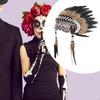 Artificial Feather Headdress American Decor Vintage Style Fancy Dress Up Halloween