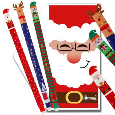 Generisch Erasable Pen Set Christmas Special Edition 3 Pens Perfect Cute 1ml Refill