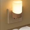 Cute Mini LED Night Lamp Kids Night Light Push Button Switch Bedside Soft Baby Night Lamp Wall Socket Lamp EUPlug Led Lights for Room