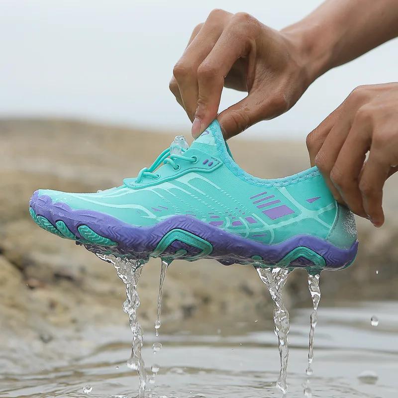 Unisex Swimming Water Shoes Women Men Barefoot Beach Shoes Breathable Sport Shoe Quick Dry River Sea Aqua Sneakers Beach Sneaker