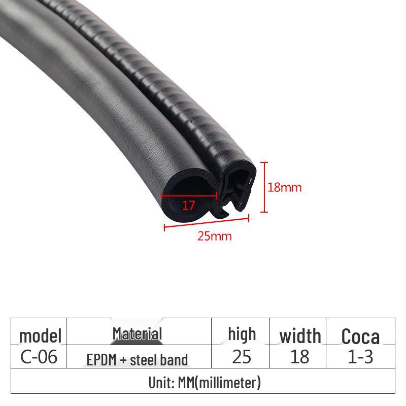 Уплотнительная лента из EPDM-резины для шкафов - Пылезащитная, водонепроницаемая, противоударная лента для механических электрических коробок