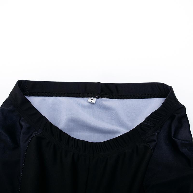 Летний комплект одежды с коротким рукавом для езды на велосипеде, черные женские спортивные трикотажные костюмы