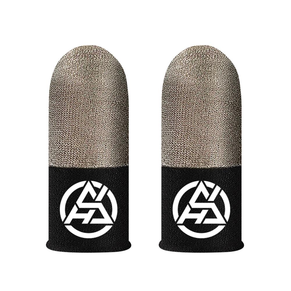 1/2 Pair Luminous Fingertips Breathable Game Finger Sleeve Finger Cots Cover Touch Screen Thumb Gloves for PUBG Mobile Gaming