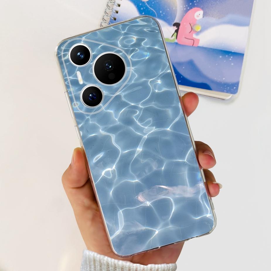 Чехол для Huawei Pura 70 Милый мультяшный расписной чехол Прозрачный силиконовый чехол для телефона Для Huawei Pura 70 Pro Plus Pura70 Pro + Мягкий чехол