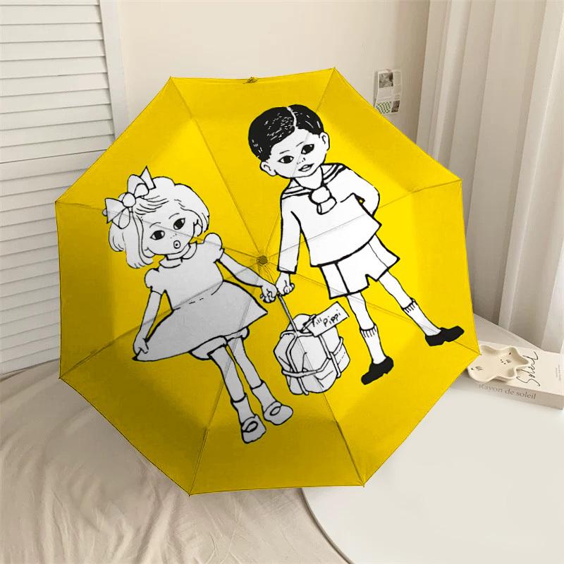 1PC children bag Umbrella-8-Rib Reinforced, Automatic Open, Lightweight & Durable, Cute Fashion Accessory for Outdoor-T202