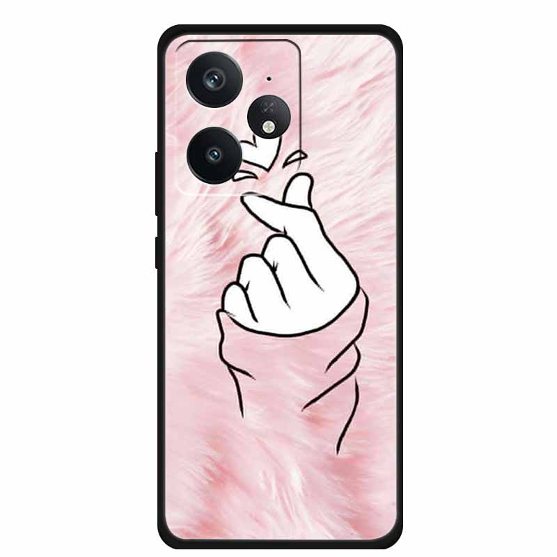 Чехол для телефона Realme Neo 7 Задняя крышка Чехол Ударопрочный Черный Силикон Мягкий Funda Для Realme Neo7 5G Чехол Coque Ударопрочный Capas