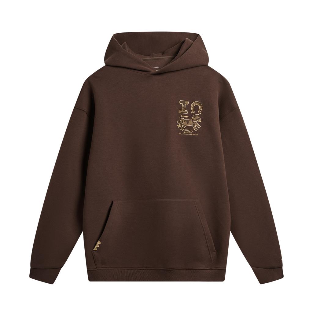 Li Ning Sports Life Collection Sweatshirt Unisex Hazelnut Chocolate Brown AWDW365-4