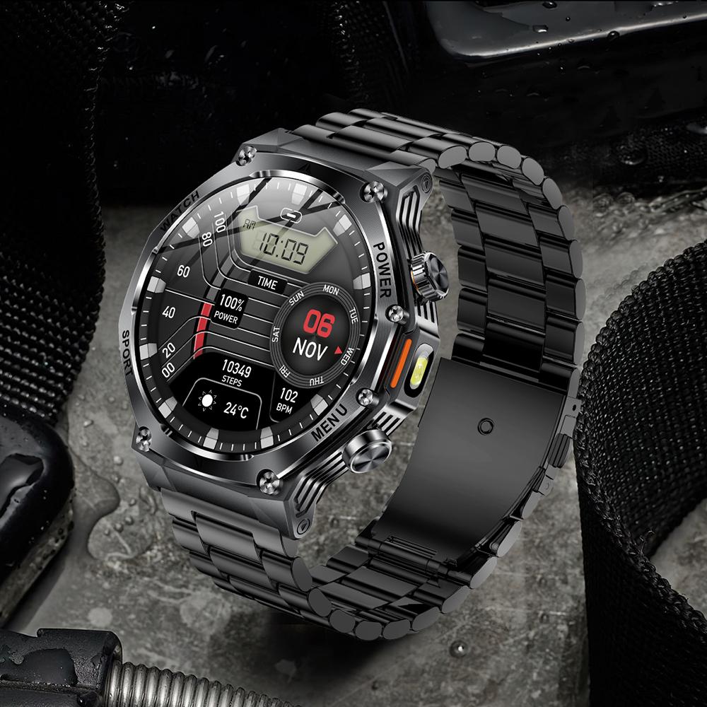 MEVADEN Новые 1,8-дюймовые 390*390 экран Bluetooth вызов умные часы мужские спортивные фитнес-трекер 800 мАч умные часы для Android IOS