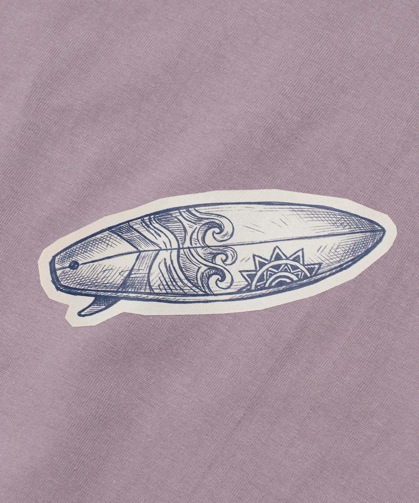 Футболка с коротким рукавом Wogseuaenko Surfboard Washed (лаванда)