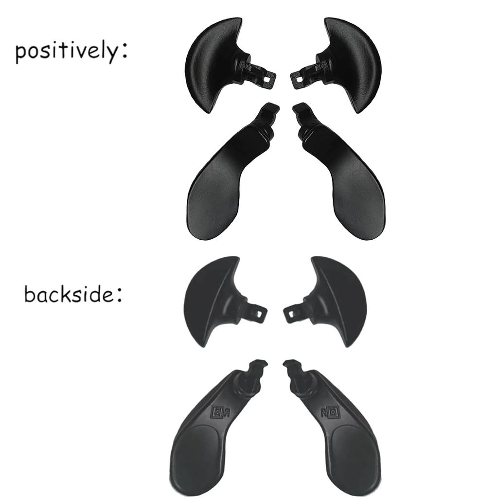 4 Pcs Back Paddles Replacement Rear Paddles for PS5 Dual Sense Edge Controller Rear Parts,Interchangeable Metal Rear for PS5 Dual Sense Controller