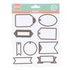 Cutting and Embossing Tool - Artemio - 'Labels' Dies - Multicolor - Adult - Mixed